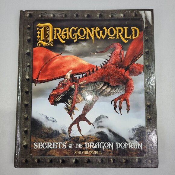 Dragonworld Secrets of the Dragon Domain 2011 Hardcover Oversize Book Caldwell - Picture 1 of 1